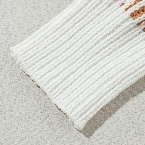 NWT [Altar'd State] Striped Oversized Ribbed Knit Pink Sweater Womens XXS XS S M - Picture 14 of 16